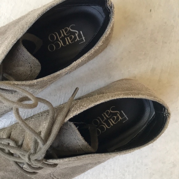 Franco Sarto Pebbles Chukka Booties Grey Suede - Picture 5 of 8